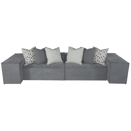 Six Piece Modern Modular Sectional Sofa